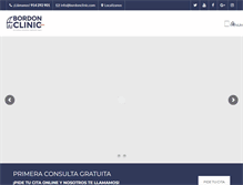 Tablet Screenshot of bordonclinic.com